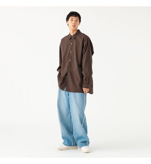 BEAMS「ワイドフィット バックジップ シャツ」|シャツ・ブラウス|