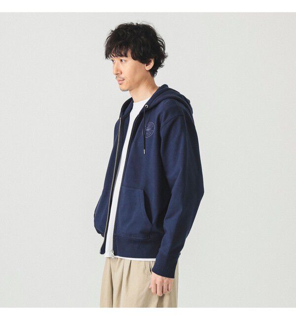 BEAMS「【別注】LACOSTE / フルジップパーカー」|スウェット・ジャージ|166
