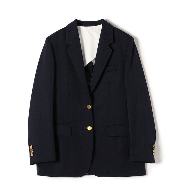 SHIPS for women「SHIPS Primary Navy Label:ネイビーテーラードジャケット2」|テーラードジャケット|ネイビー