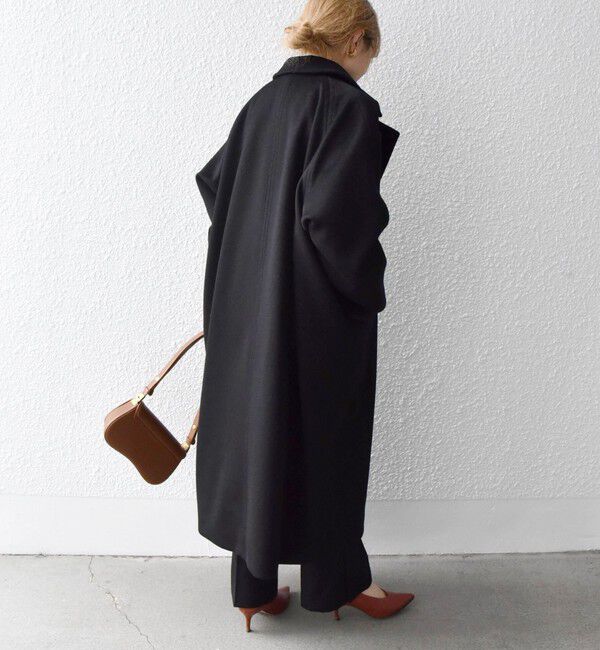 SHIPS any「SHIPS any: ノンミュールジングウール バルマカーン コクーン コート」|ステンカラーコート|