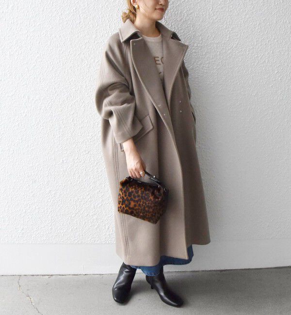 SHIPS any「SHIPS any: ノンミュールジングウール バルマカーン コクーン コート」|ステンカラーコート|