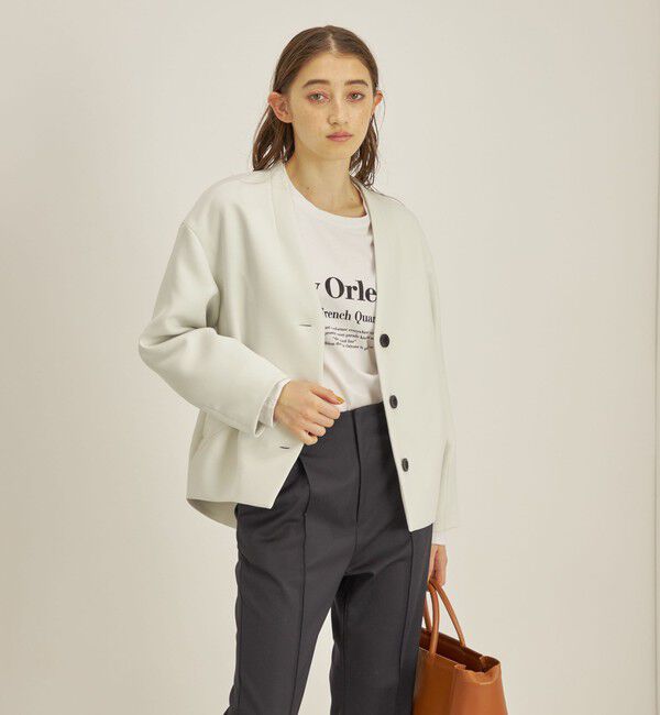 SHIPS for women「マトラッセ トリプルクロス コクーン ブルゾン ◇」|ブルゾン・スタジャン|