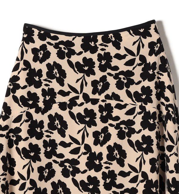 SHIPS for women「*〈手洗い可能〉ドット / 花柄 切替 セミフレア スカート ◇」|スカート|