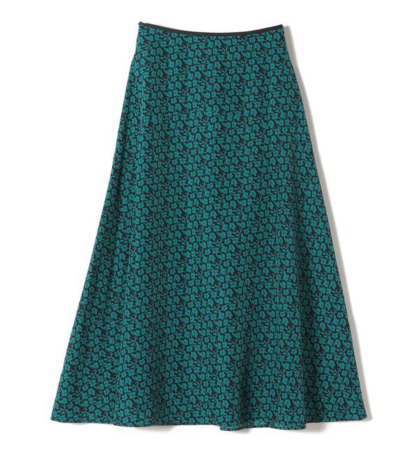 SHIPS for women「*〈手洗い可能〉ドット / 花柄 切替 セミフレア スカート ◇」|スカート|