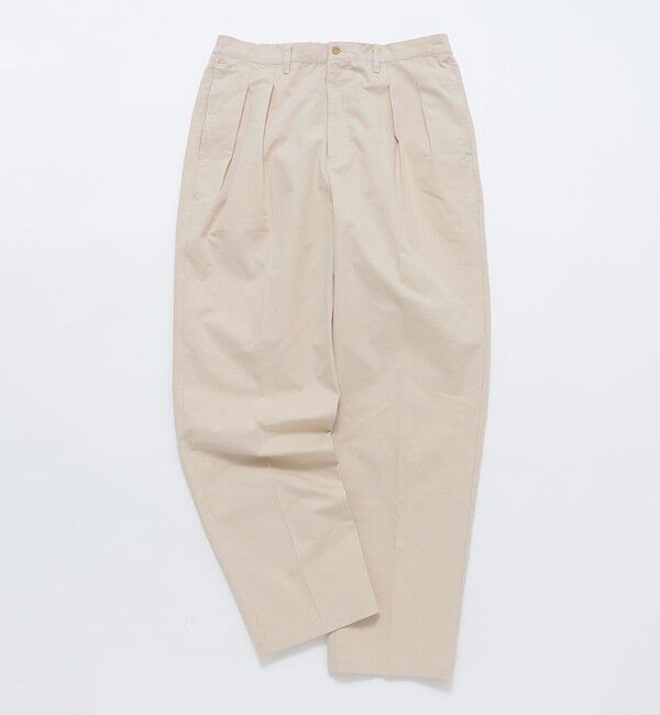 SHIPS「BATEAUX DE SHIPS: チノクロス ワイドテーパード トラウザーズ」|チノ|