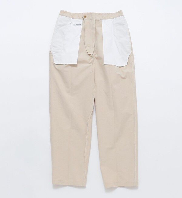 SHIPS「BATEAUX DE SHIPS: チノクロス ワイドテーパード トラウザーズ」|チノ|