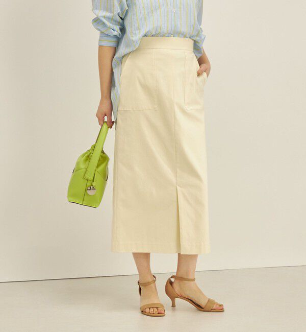 SHIPS for women「〈手洗い可能〉ハイストレッチ カラー タイト スカート」|スカート|