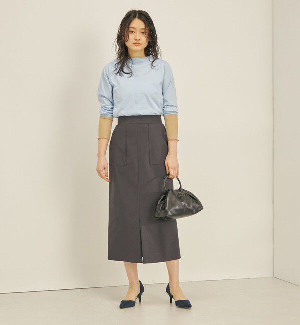 SHIPS for women「〈手洗い可能〉ハイストレッチ カラー タイト スカート」|スカート|