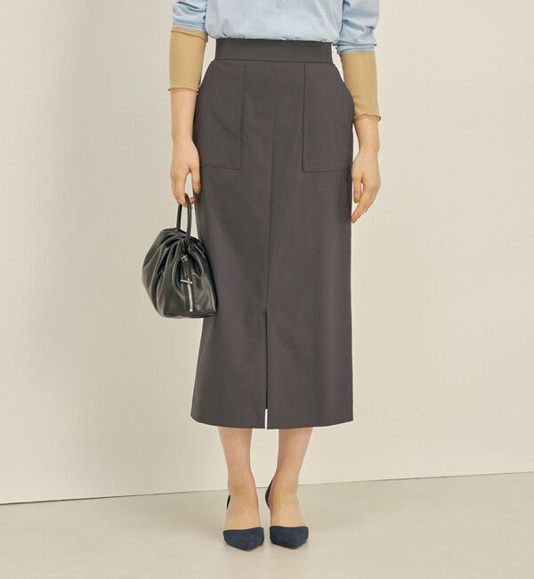 SHIPS for women「〈手洗い可能〉ハイストレッチ カラー タイト スカート」|スカート|