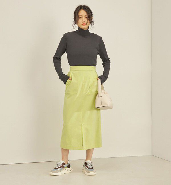 SHIPS for women「〈手洗い可能〉ハイストレッチ カラー タイト スカート」|スカート|