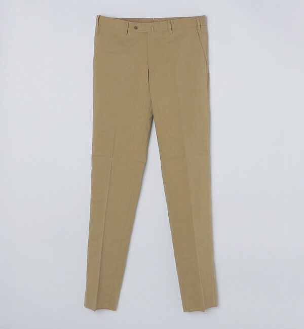 SHIPS「SHIPS:〈セットアップ対応/手洗い可能〉 イージー リネン ストレッチ パンツ」|チノ|