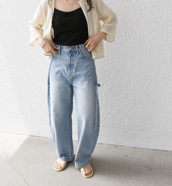 SHIPS any「bon_meur:〈洗濯機可能〉コクーン シルエット デニム パンツ」|デニム|