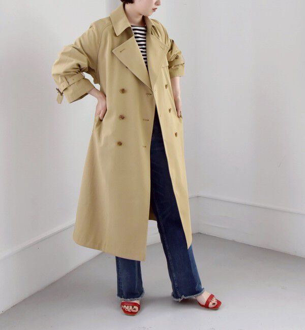 quaranciel「quaranciel:〈洗濯機可能〉ハンサム トレンチ コート」|トレンチコート|