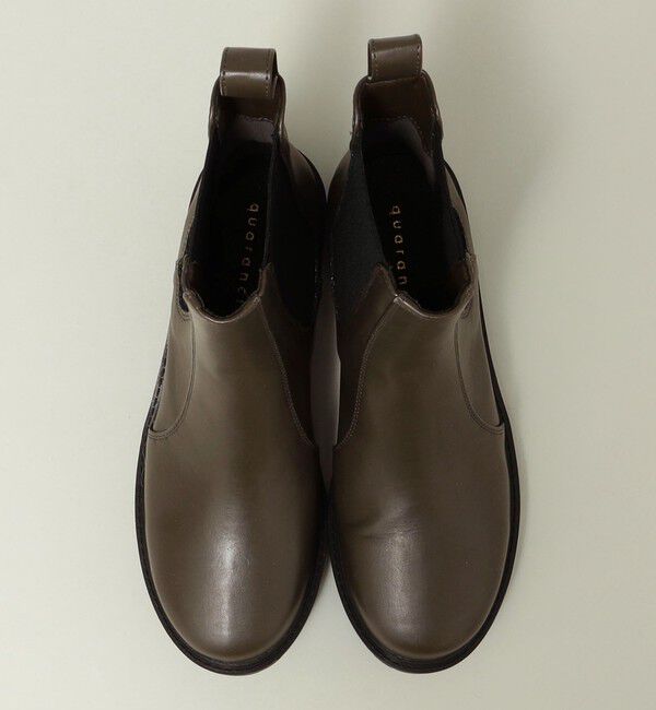 quaranciel「quaranciel: トラック ソール サイドゴア ブーツ」|ショートブーツ|