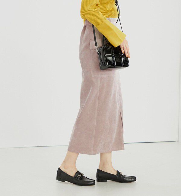 SHIPS for women「〈手洗い可能〉ストレッチ混 細 コーデュロイ ポケット スカート ◇」|スカート|