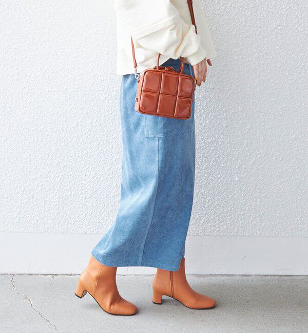 SHIPS for women「〈手洗い可能〉ストレッチ混 細 コーデュロイ ポケット スカート ◇」|スカート|