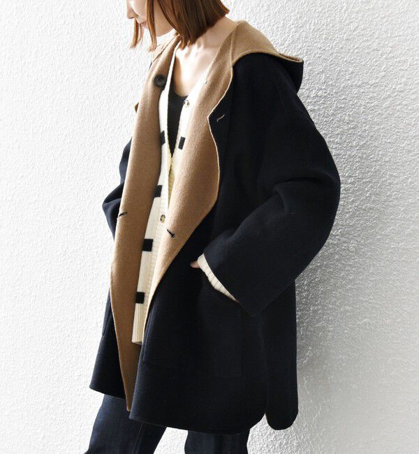 SHIPS any「SHIPS any: リバー フーディー ポンチョ ハーフ コート」|その他|