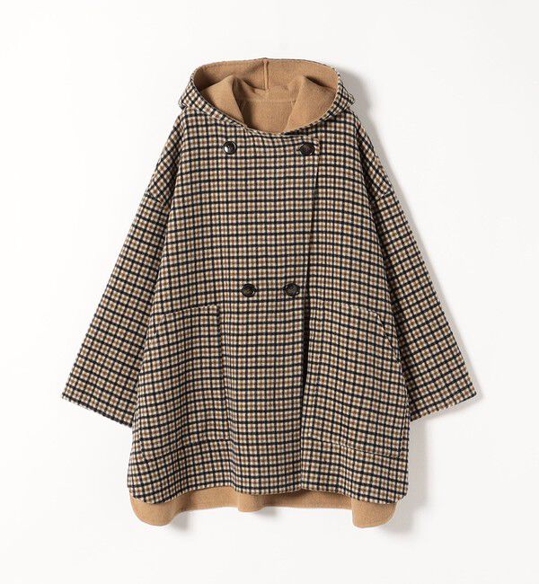 SHIPS any「SHIPS any: リバー フーディー ポンチョ ハーフ コート」|その他|