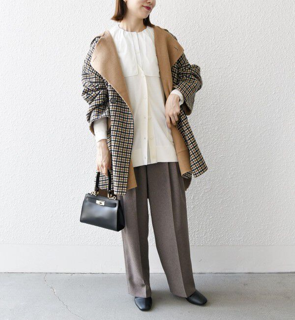 SHIPS any「SHIPS any: リバー フーディー ポンチョ ハーフ コート」|その他|