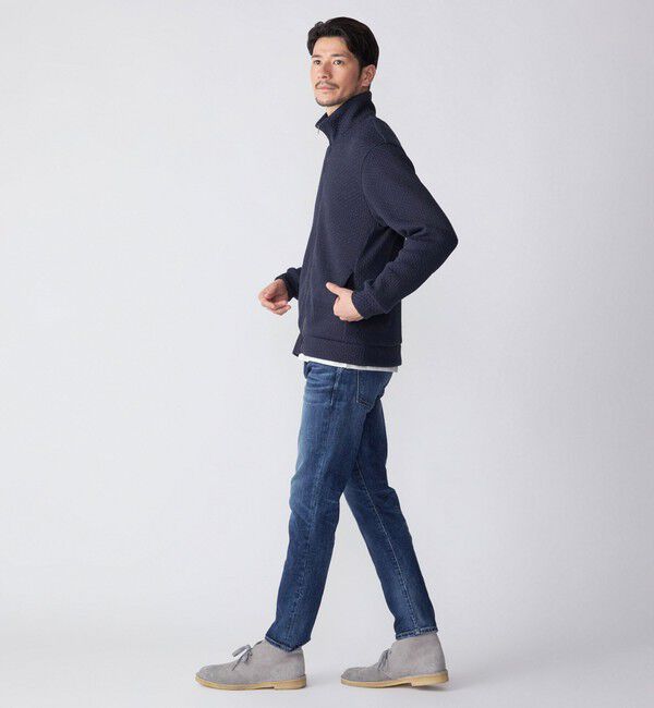 SHIPS「SHIPS: 〈手洗い可能〉コットン ローゲージ ドライバーズ ジップ ニット カーディガン」|カーディガン|