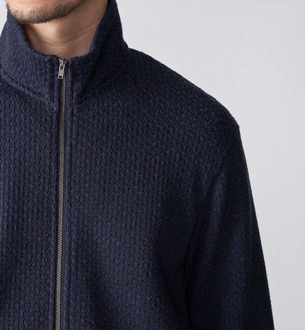 SHIPS「SHIPS: 〈手洗い可能〉コットン ローゲージ ドライバーズ ジップ ニット カーディガン」|カーディガン|