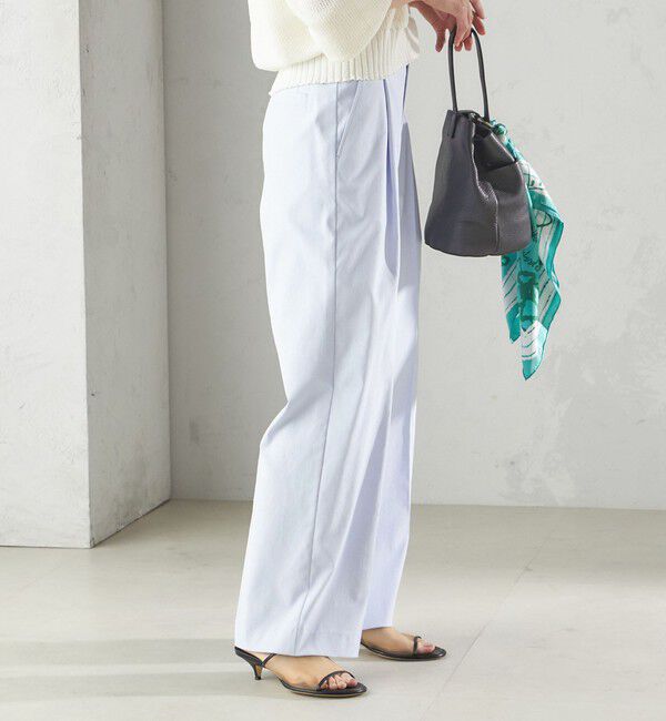 SHIPS for women「〈手洗い可能 〉ドライオックス フロント タック ストレート パンツ 25SS」|その他|