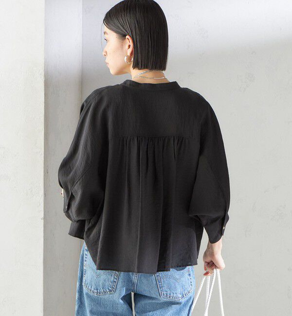 SHIPS for women「〈手洗い可能〉シルク混 シアー 羽織 シャツ」|シャツ・ブラウス|