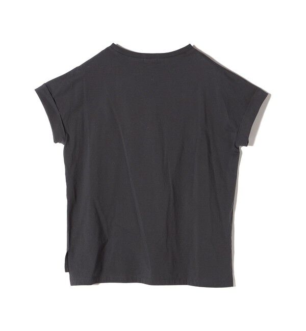 SHIPS for women「【WEB限定】〈手洗い可能〉フラワー 箔 プリント ロゴ TEE」|Tシャツ・カットソー|