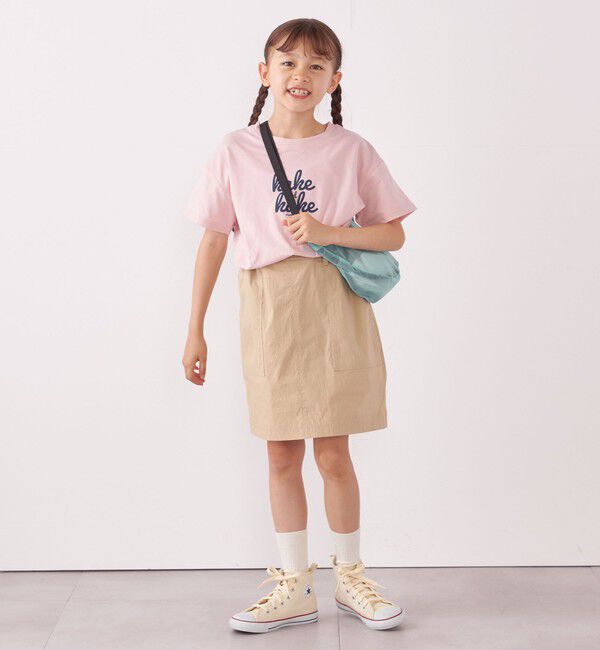 SHIPS any「【SHIPS any別注】MONMIMI: グラフィック プリント 半袖 Tシャツ<KIDS>」|Tシャツ・カットソー|