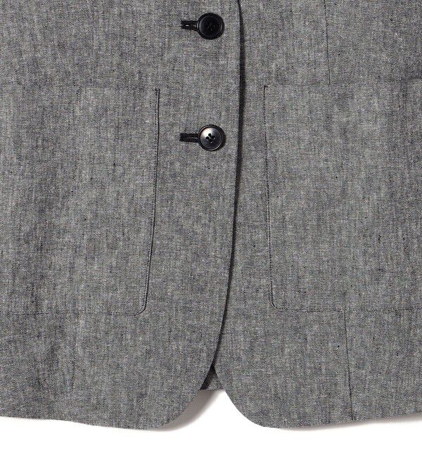 SHIPS for women「〈手洗い可能〉コットン リネン ノーカラー ジレ」|ベスト・ジレ|