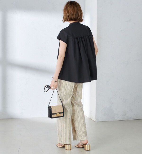 SHIPS for women「〈手洗い可能〉裾 フレア フレンチ スリーブ ブラウス」|シャツ・ブラウス|