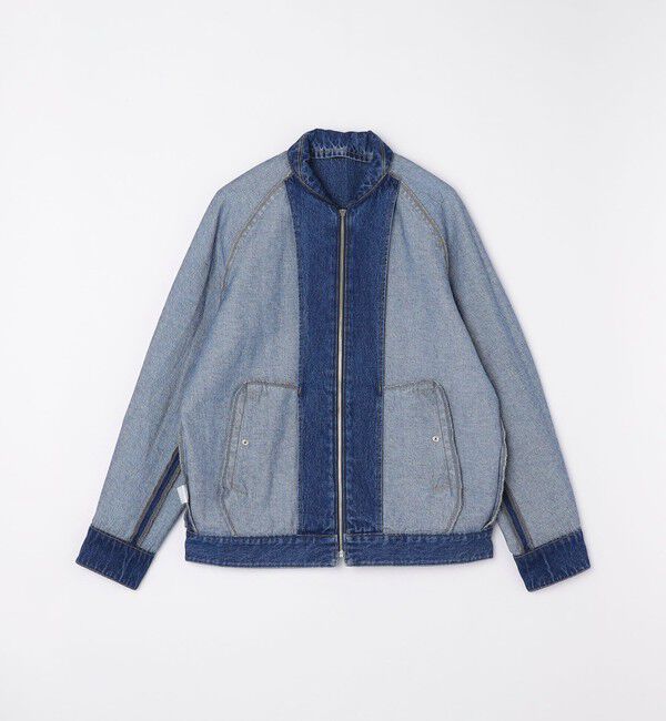 SHIPS「City Ambient Products: デニム ジップ ブルゾン」|ブルゾン・スタジャン|