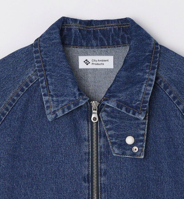 SHIPS「City Ambient Products: デニム ジップ ブルゾン」|ブルゾン・スタジャン|