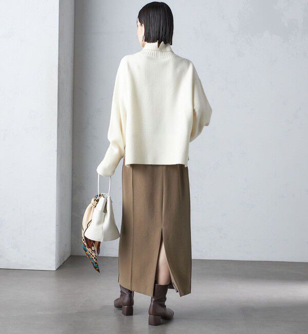 SHIPS for women「〈手洗い可能〉ジョーゼット ピンタック タイト スカート」|スカート|