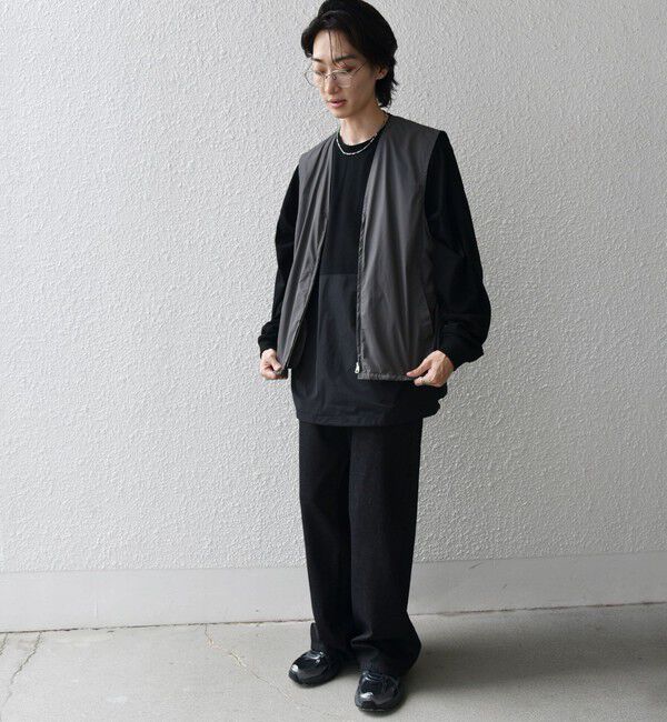 SHIPS any「SHIPS any: 〈洗濯機可能〉ダブルジップ アーバン ベスト［a-nylon］(セットアップ対応)◇」|ベスト・ジレ|