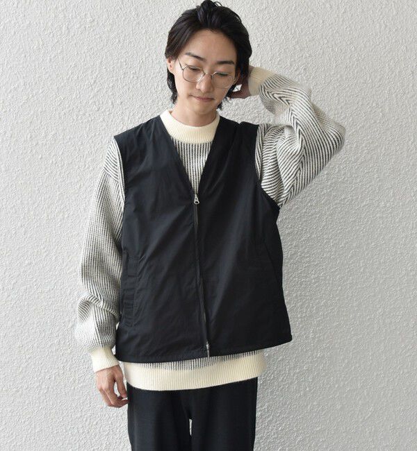 SHIPS any「SHIPS any: 〈洗濯機可能〉ダブルジップ アーバン ベスト［a-nylon］(セットアップ対応)◇」|ベスト・ジレ|