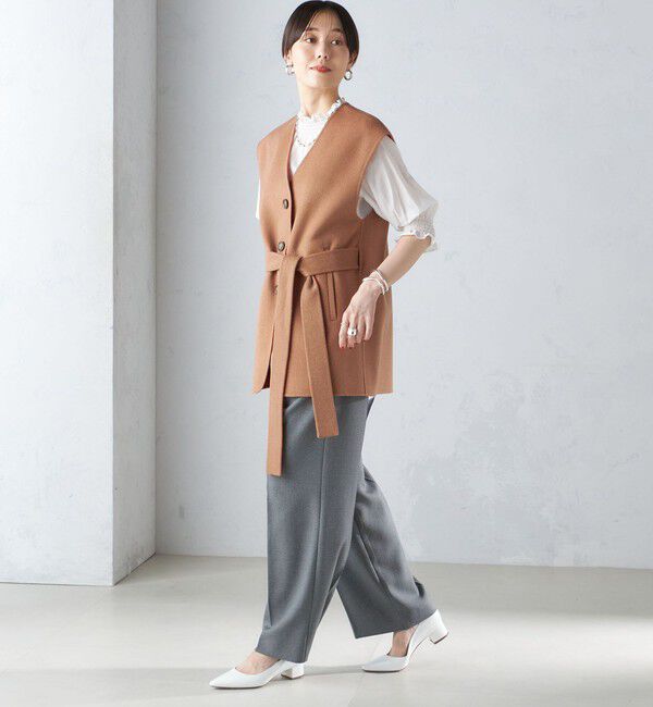 SHIPS for women「配色 リバー ジレ」|ベスト・ジレ|