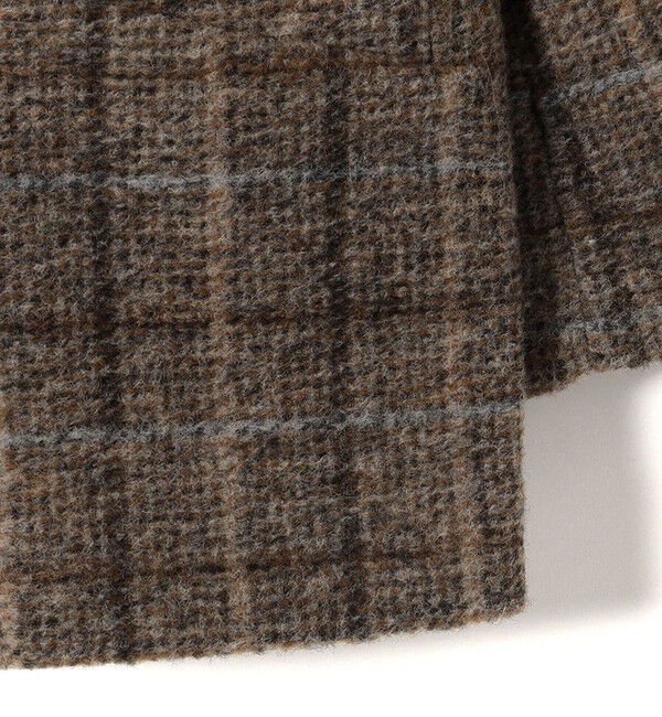 SHIPS for women「スライバー チェック ショート Pコート」|その他|