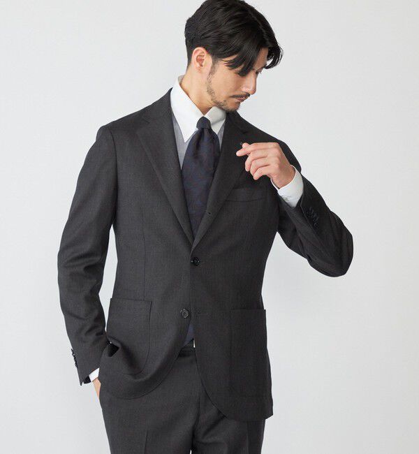 SHIPS「SHIPS: 〈セットアップ対応/手洗い可能〉ウォッシャブル サキソニー セットアップ ジャケット」|テーラードジャケット|