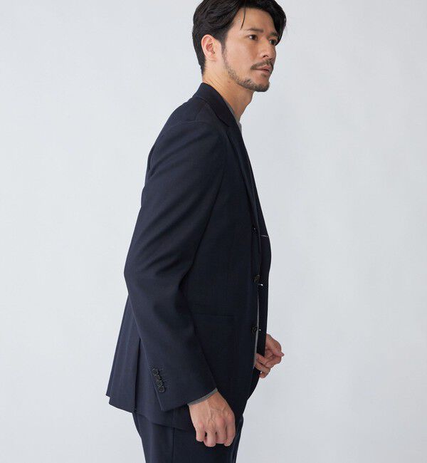 SHIPS「SHIPS: 〈セットアップ対応/手洗い可能〉ウォッシャブル サキソニー セットアップ ジャケット」|テーラードジャケット|