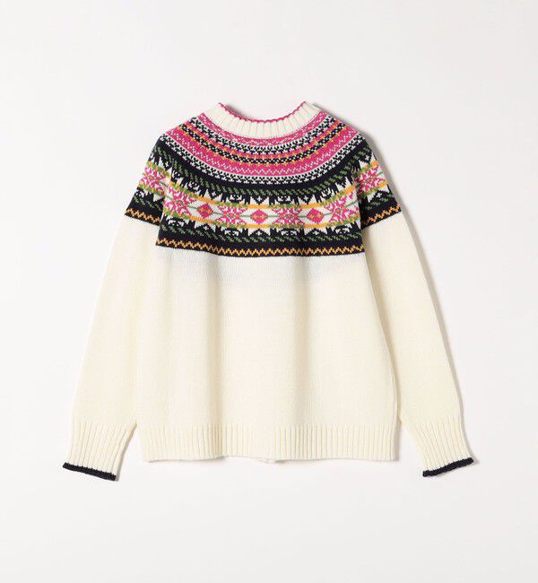 SHIPS any「SHIPS any:〈手洗い可能〉フェアアイル クルーネック ニット カーディガン」|カーディガン|