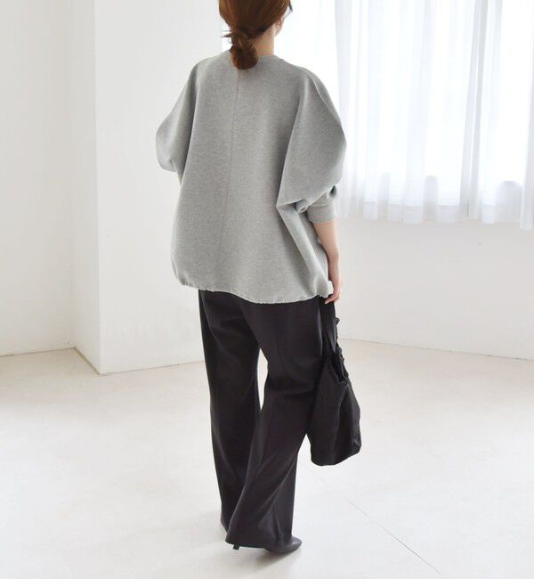 quaranciel「《一部追加予約》quaranciel:〈洗濯機可能〉ポンチ ドロスト ルーズ プルオーバー」|スウェット・ジャージ|