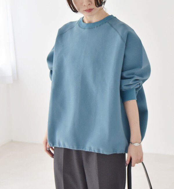 quaranciel「《一部追加予約》quaranciel:〈洗濯機可能〉ポンチ ドロスト ルーズ プルオーバー」|スウェット・ジャージ|