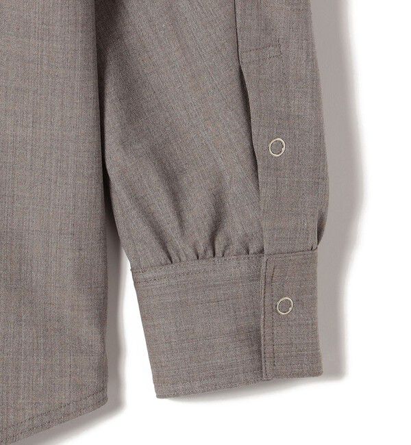 SHIPS for women「Wai＋:〈手洗い可能〉ウール混 ギャザー シャツ」|シャツ・ブラウス|