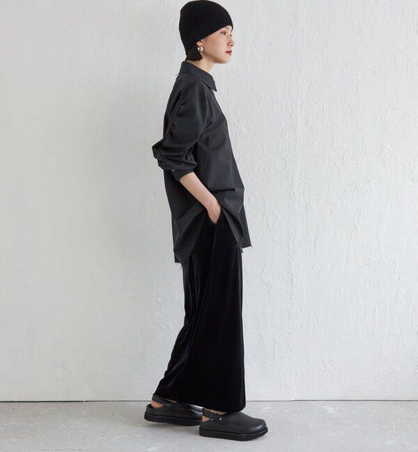 SHIPS for women「Wai＋:〈手洗い可能〉ウール混 ギャザー シャツ」|シャツ・ブラウス|