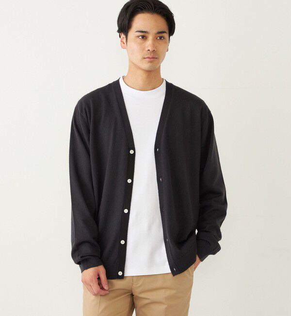 SHIPS Colors 「SHIPS Colors:〈手洗い可能〉アンチピリング 12G カーディガン」|カーディガン|ダークグレー