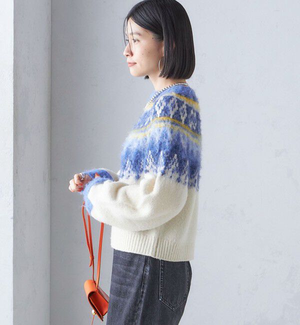 SHIPS for women「〈手洗い可能〉ヘアリー ノルディック プルオーバー」|ニット・セーター|
