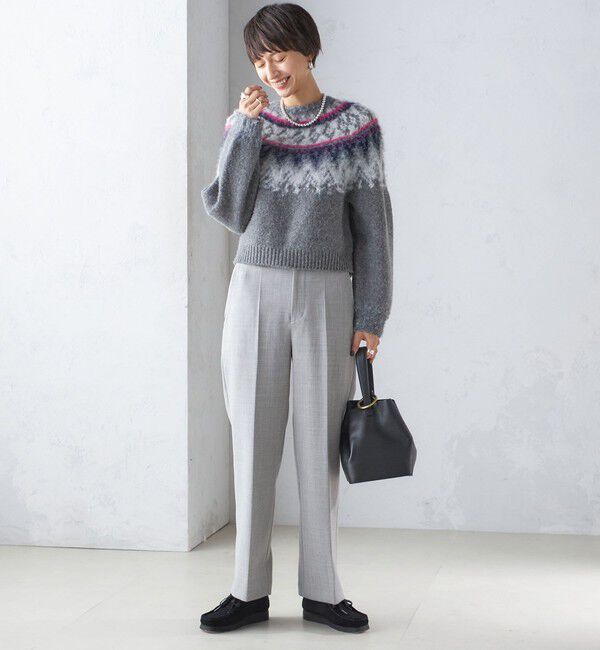 SHIPS for women「〈手洗い可能〉ヘアリー ノルディック プルオーバー」|ニット・セーター|