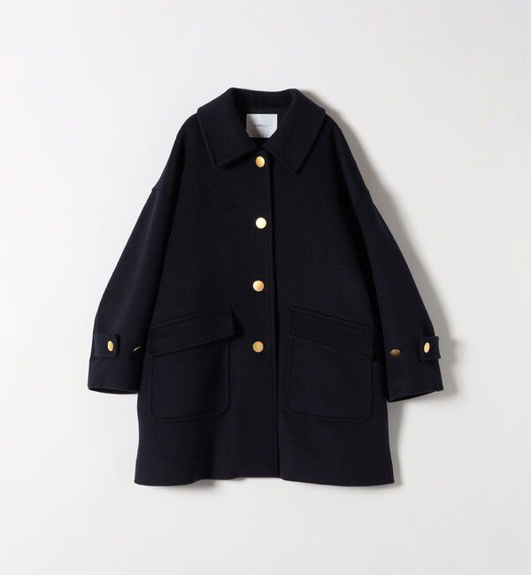 SHIPS any「SHIPS any: ノンミュールジングウール ステンカラー ミディ コート」|ステンカラーコート|