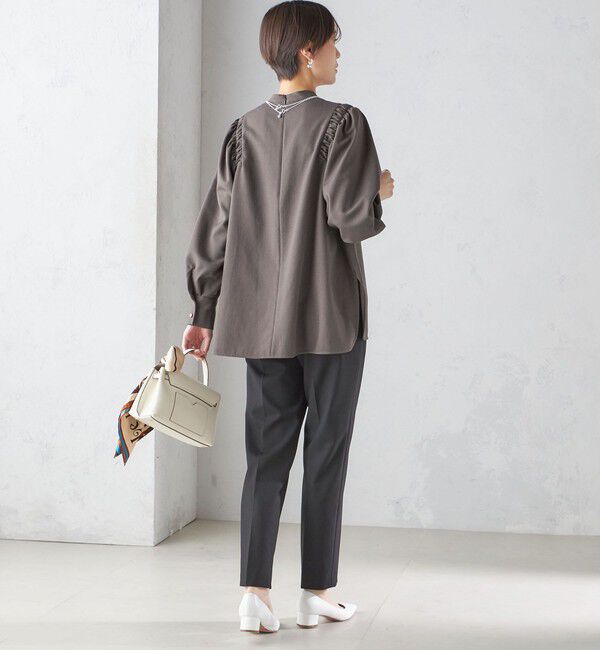 SHIPS for women「〈手洗い可能〉裏起毛 スリム テーパード パンツ」|その他|